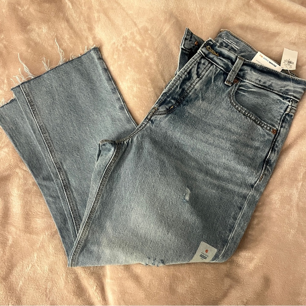 NWT old navy slouchy straight jeans